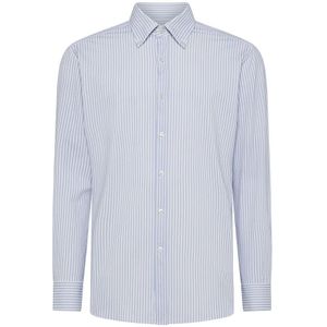 Xacus, Heren, Overhemden, Blauw, Maat: 4XL