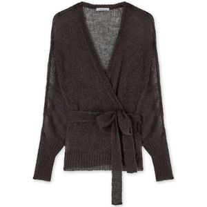 Motivi, Dames, Truien, Bruin, Maat: S Mohair,