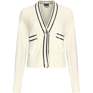 Liu Jo, Dames, Truien, Beige, Maat: L Katoen,