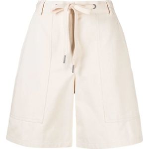 Moncler, Dames, Korte broeken, Wit, Maat: 2XS Katoen,