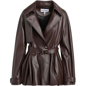 Loewe, Dames, Jassen, Bruin, Maat: S Leer,