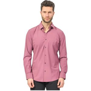 Boss, Heren, Overhemden, Roze, Maat: 5XL Katoen,