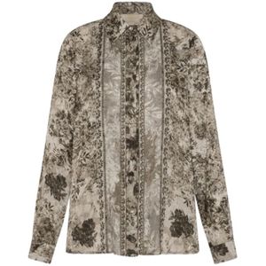 Momoni, Dames, Blouses & Shirts, Veelkleurig, Maat: S