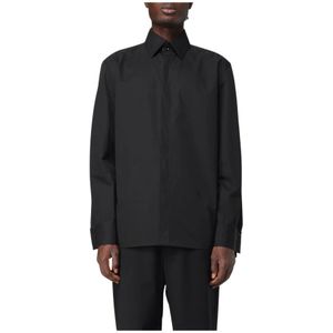 Saint Laurent - Poplin Overhemd - Zwart - 100% Katoen