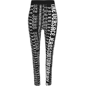 Versace Jeans Couture, Dames, Broeken, Zwart, Maat: XS