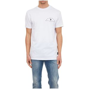 Philipp Plein, Heren, Tops, Wit, Maat: XL Katoen,