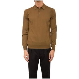 Paolo Pecora, Heren, Truien, Bruin, Maat: M Wol,
