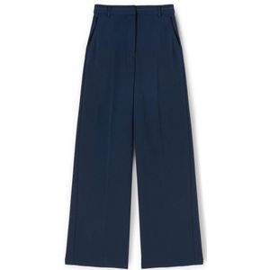 Motivi, Dames, Broeken, Blauw, Maat: 2XS Poliester,