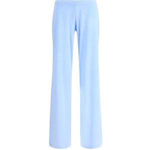 Balenciaga, Dames, Broeken, Blauw, Maat: M Velours,