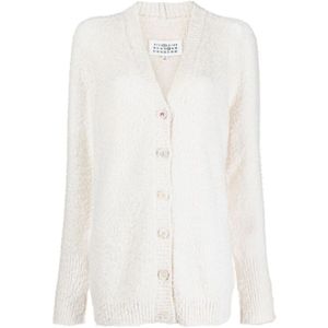 Maison Margiela, Dames, Truien, Beige, Maat: M