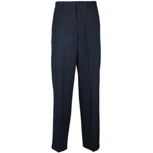 Emporio Armani Ea7, Heren, Broeken, Blauw, Maat: S Viscose,