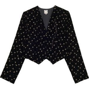 Ines de la Fressange Paris, Dames, Jassen, Zwart, Maat: M Poliester,