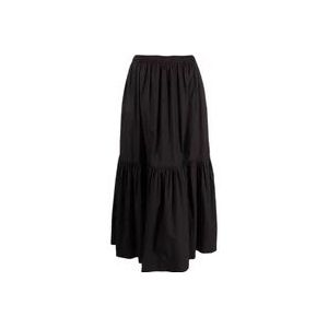 Ganni Midi Skirts , Black , Dames , Maat: M