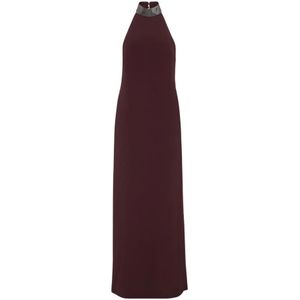 Brunello Cucinelli, Dames, Jurken, Rood, Maat: S