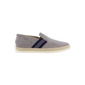 Tod's Grijze Suède Loafer voor Heren , Gray , Heren , Maat: 45 EU