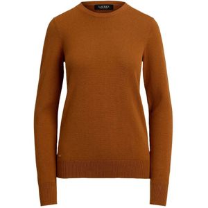 Ralph Lauren, Dames, Truien, Bruin, Maat: L Poliester,