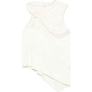 Jil Sander, Dames, Tops, Wit, Maat: S Viscose,