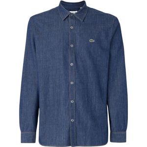Lacoste, Heren, Overhemden, Blauw, Maat: M Denim,