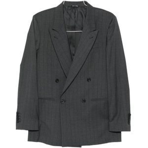 Reveres 1949, Heren, Jassen, Grijs, Maat: XL Wol,