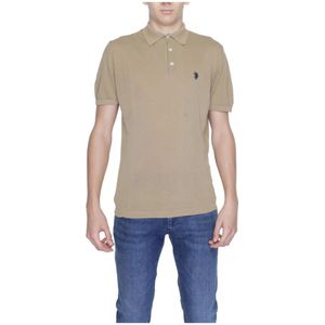 U.s. Polo Assn., Heren, Tops, Beige, Maat: L Katoen,