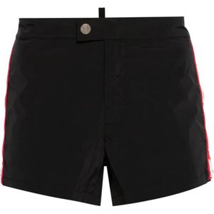 Dsquared2, Heren, Badkleding, Zwart, Maat: M Polyamide,