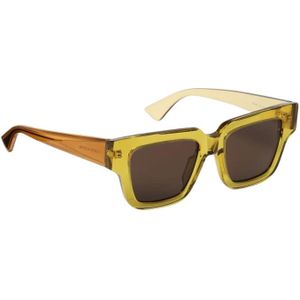 Bottega Veneta - BV1276S 004 - Zonnebrillen - Geel Bruin - Acetaat