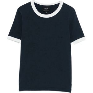 A.p.c., Dames, Tops, Blauw, Maat: XS