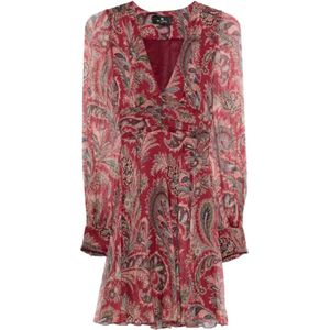 Etro, Dames, Jurken, Veelkleurig, Maat: XS Zijde,