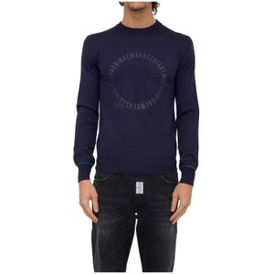 Bikkembergs, Heren, Truien, Blauw, Maat: M Wol,
