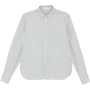 Brunello Cucinelli, Dames, Blouses & Shirts, Grijs, Maat: M