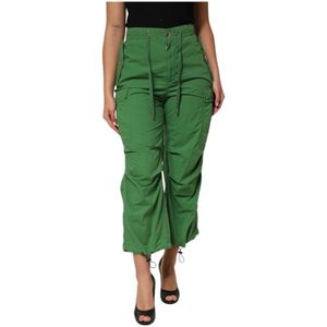 Dolce & Gabbana - High Waist Cargo Pants - Groen - Cargobroeken