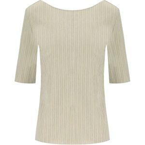 Max Mara, Dames, Blouses & Shirts, Beige, Maat: L Katoen,