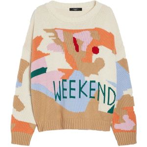 Max Mara Weekend, Dames, Truien, Beige, Maat: XS Katoen,