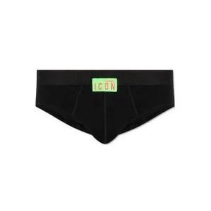 Dsquared2 Onderbroeken met logo , Black , Heren , Maat: M