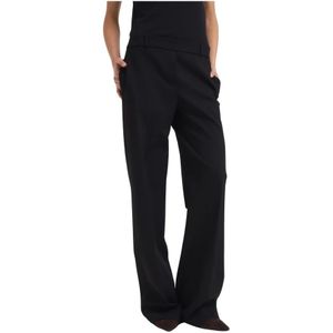 Liviana Conti, Dames, Broeken, Zwart, Maat: XS Viscose,