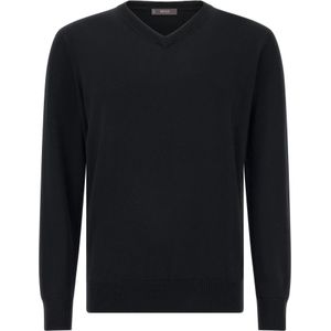 Boggi Milano - Trui - Zwart - Knitwear - V-hals