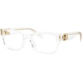 Miu Miu - Brillen - Grijs - 51 mm - Transparant Acetaat Montuur