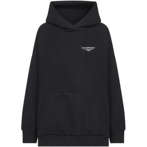 Givenchy, Dames, Sweatshirts & Hoodies, Zwart, Maat: L Katoen,