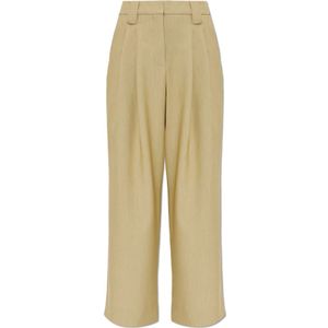 Ganni, Dames, Broeken, Groen, Maat: M Viscose,