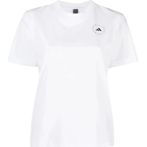 Adidas by Stella McCartney, Dames, Tops, Wit, Maat: M