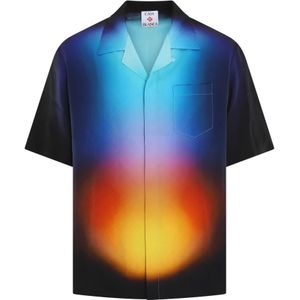 Casablanca, Heren, Overhemden, Veelkleurig, Maat: L Zijde,