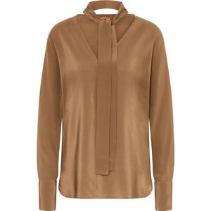 Max Mara Studio, Dames, Blouses & Shirts, Beige, Maat: L Zijde,