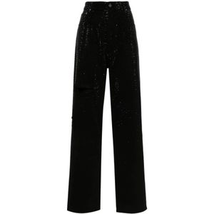 Golden Goose, Dames, Broeken, Zwart, Maat: W28 Denim,