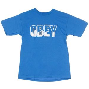 Obey, Heren, Tops, Blauw, Maat: XL