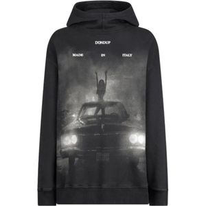 Dondup, Heren, Sweatshirts & Hoodies, Zwart, Maat: L