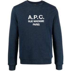 A.p.c. - Sweat Rufus - Sweatshirt - Lichtblauw - Katoen