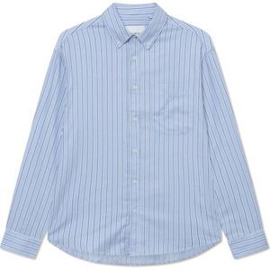 Les Deux, Heren, Overhemden, Blauw, Maat: S Katoen,