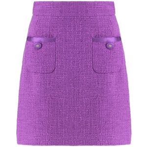 Dolce & Gabbana, Dames, Rokken, Paars, Maat: S