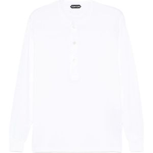 Tom Ford, Heren, Tops, Wit, Maat: L Katoen,