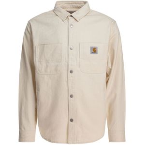 Carhartt Wip, Heren, Overhemden, Beige, Maat: M Katoen,